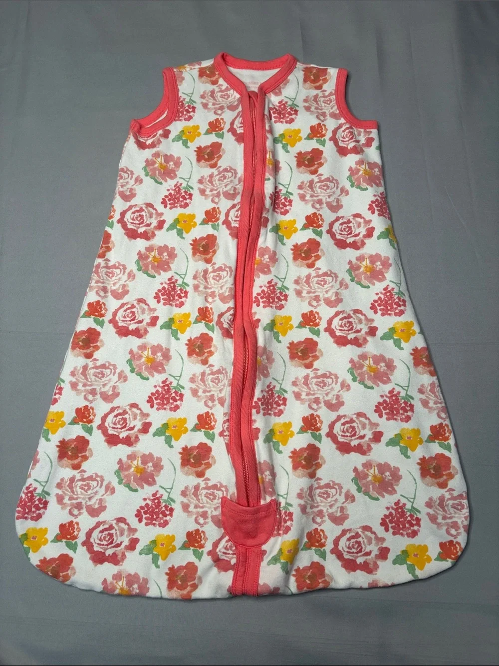 Burt's Bees Baby Beekeeper Rosy Spring Floral Sleep Sack Bag M 18-24M